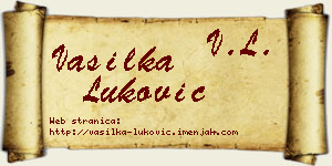 Vasilka Luković vizit kartica